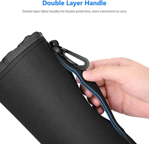 Neewer 4X Lens Case Pouch Bag with Thick Protective Neoprene for DSLR Camera Lens (Fits Canon, Nikon, Sony, Olympus,