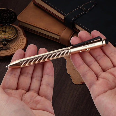 SMOOTHERPRO Stylus Bolt Action Pen, Lightweight Durable for EDC Signature, Compatible with iPad iPhone Kindle Tablets -