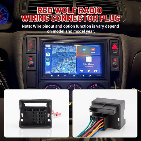 RED WOLF Car Stereo Wiring Harness for Volkswagen 2004-2015, BMW 3/5, Audi 2002-2010 Aftermarket Install