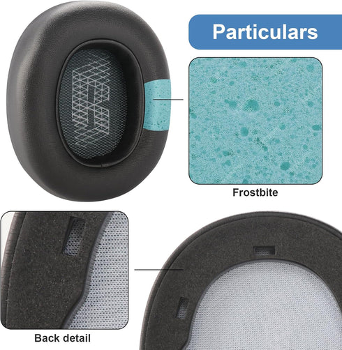 LIVE660 BTNC Replacement Ear Pads, Compatible with JBL E65 E65BTNC, Duet NC, LIVE650BTNC, Comfortable Protein Leather