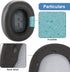 LIVE660 BTNC Replacement Ear Pads, Compatible with JBL E65 E65BTNC, Duet NC, LIVE650BTNC, Comfortable Protein Leather