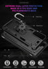 Androgate Military-Grade Metal Ring Holder Case for Samsung Galaxy S21 Plus 5G, Shockproof Cover with HD Protectors