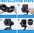 Bestoct 1/4" 3/8" DSLR Camera L Bracket with & Screw Hole, Vertical Horizontal Switching Tripod Mount Quick Release