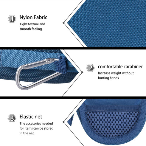 co2CREA Hard Carrying Case for JBL Clip 5 Waterproof Portable Wireless Mini Bluetooth Speaker (Blue)