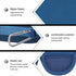 co2CREA Hard Carrying Case for JBL Clip 5 Waterproof Portable Wireless Mini Bluetooth Speaker (Blue)