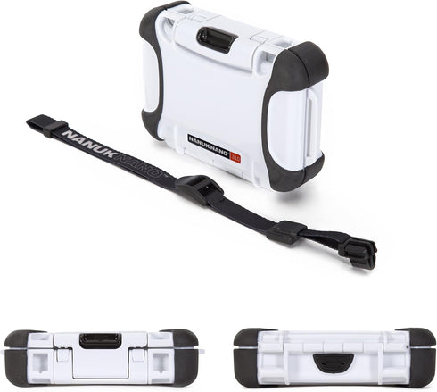 Nanuk 310-0012 Nano Series Waterproof Small Hard Case for Phones, Cameras, and Electronics, White