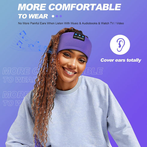LC-dolida Sleep Headphones Bluetooth 5.4 - Wireless Headband Earphones for Sleeping, Sports, and Travel
