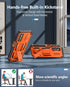 FNTCASE Samsung Galaxy A14-5G Case, Orange, Dual-Layer Protective Textured Shockproof Rugged TPU Cover with Kickstand