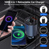 Retractable Car Charger 4 in 1 Fast Charge USB C Adapter with Retractable Cord 100W for iPhone 15 Pro Max Plus