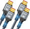 Highwings 8K HDMI 2.1 Cable 15FT 2-Pack, Slim Ultra High Speed HDMI