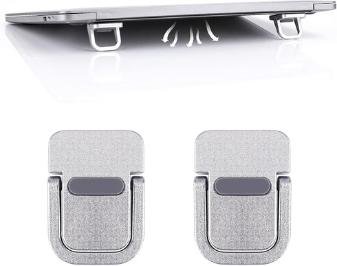 Abeillo 2PCS Portable Keyboard Riser, Self-Adhesive Mini Laptop Stand Invisible Computer Keyboard Stand
