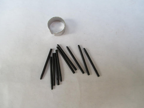 10 Pack Black Replacement Nibs with Removal Ring for Wacom Bamboo & Intuos Pens