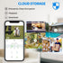 Septekon 2K Security Cameras Outdoor, 2.4G WiFi Cameras with Two-Way Audio, Night Vision, IP66 Waterproof, Motion