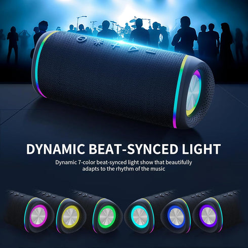 IHE IPX5 20H 5.3, Bluetooth Speaker - HD Sound, Waterproof, Up to Playtime, TWS Pairing, BT Portable Wireless Speaker