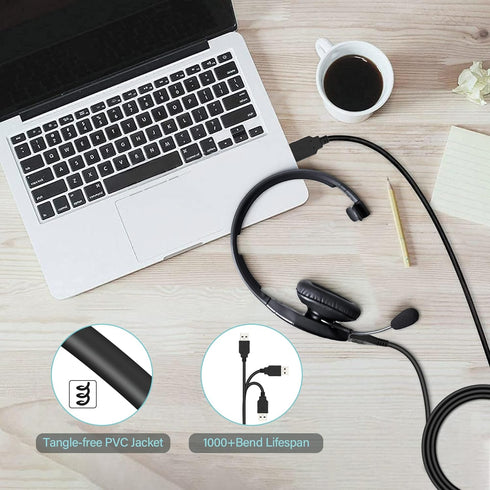 SLLEA Micro USB Data/Charging Cable for VXI B350-XT Blue Parrot Noise Canceling Bluetooth Headset