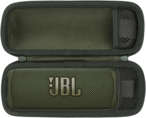Hard Case for JBL Flip 6 5 4 Waterproof Portable Bluetooth Speaker (Green Case)