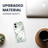 KEXAAR 17 2025 6.3", 17 Compatible with iPhone Case, Clear Floral Flower Green Leaves Tree Shockproof Protective Bumper