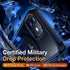iPhone 12/12 Pro Strong Magnetic Case - Shockproof Matte Black Cover, Compatible with MagSafe, 6.1" Protection.