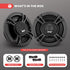 Pyle 3-Way Universal Car Stereo Speakers, 300W 6.5” Triaxial Loud Pro Audio, OEM Quick Replacement, Pair, Black