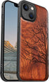 Carveit Magnetic Wood Case for iPhone 13 Case [Hard Real Wood & Soft