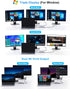 USB C Docking Station Dual Monitor, 9 in 1 Triple Display Docking Station for USB C Thunderbolt 3 Laptops