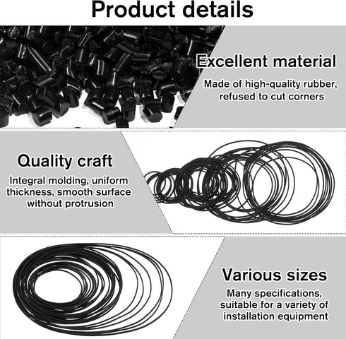Gtziqa 80Pcs Cassette Cassette 40-135 mm 0.7mm 1mm) Recorder Rubber Belts Player Belts Replacement Kit Recorder Repair