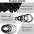 Gtziqa 80Pcs Cassette Cassette 40-135 mm 0.7mm 1mm) Recorder Rubber Belts Player Belts Replacement Kit Recorder Repair