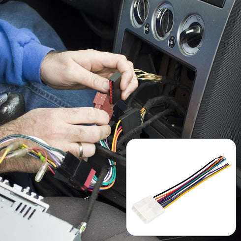 X AUTOHAUX 70-7552 Car Stereo CD Player Wiring Harness Adapter Plug for Nissan NV2500 (2012-2016)