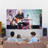 Mini Projector, 1080P Full HD Supported Portable Home Movie Theater Projector Compatible with TV Stick