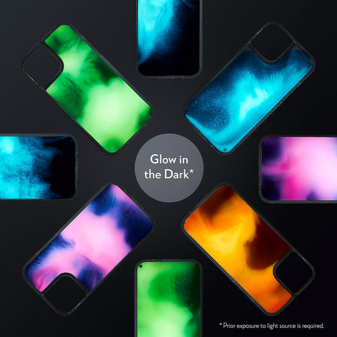 SteepLab Flowing Neon Sand Liquid Case for iPhone 12 Pro Max, Full Body Protection with Raised Bezel
