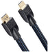 Amazon Basics Nylon-Braided HDMI 2.0 Cable, 25ft, 4K@60Hz, 18Gbps, 2160p, 48 bit,