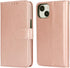 Bocasal 15 5G 6.1 inch Detachable Wallet Case for iPhone RFID Blocking Card Slots Holder Premium PU Leather Magnetic