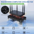GSCOLER X4 140mm Quiet USB Cooling Fan, High Speed Dual USB PC Fan with One-Touch Switch, Stackable Design for Router