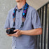 USA GEAR TrueSHOT Neck Strap, Neoprene Camera Straps with Accessory Pocket, Compatible with Canon, Nikon, Sony