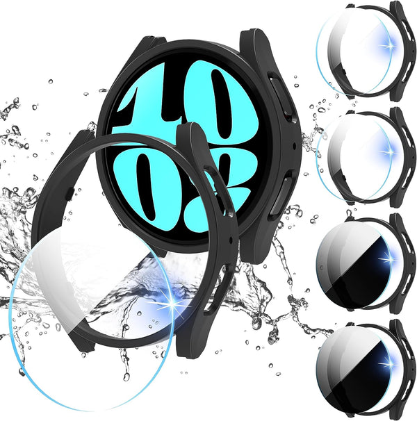 Suoman 4+4 Pack for Samsung Galaxy Watch 6 44mm, Privacy Screen Protector + HD Screen Protector Cover Set