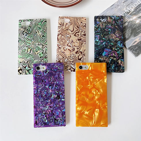 Cocomii Rectangle Case for iPhone SE 2022/2020/8/7 - Opalescent Pearl, Glitter Sparkle, Protective Phone Case for 4.7