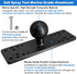 Aluminum Fish Finder Mount, 1.5 Inches/C Size/38mm Ball, Universal Mounting Plate for Garmin, Lowrance, and More