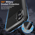 Mangix 17 17 for iPhone Metal Case,Tempered Glass Luxury Aluminum Alloy Protective Military Bumper Heavy Duty Cover