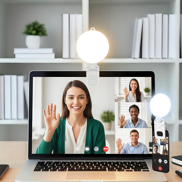 GSYXERGILES Ring Light for Computer Monitor, 3 Color Modes & 10 Brightness Levels