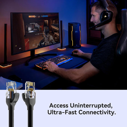 6 10ft, 250MHz 10Gbps RJ45 10/100/1000/10000 BENFEI Cat Ethernet Cable Network Cable, LAN Cable for Mbps Network