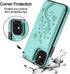 HianDier Slim Wallet Case for iPhone 11, 6.1-inch Protective Flip Folio with Credit Card Slot, Green