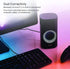 Verbatim RGB Gaming Stereo Desktop Speakers, Bluetooth 5.0, 3.5mm AUX-in Connection, Black