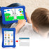 PRITOM 7 inch Kids Tablet, Quad Core Android 10, 32 GB ROM, Bluetooth, Educational with Kids-Tablet Case, Blue