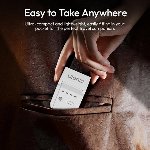 ULANZI SL03 GN8 6500K 90 Camera Mini Flash Speedlite with Video Light for Beginners Basic, Flash Adjust Angle Speedlite