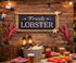 (11") (1) Realistic Red Maine Lobster Plastic Prop for Dinner Party Birthday Oceanic Decoration Fish Net Crab Sea Ocean