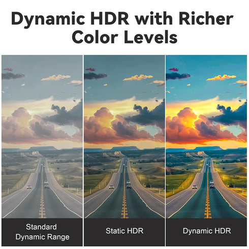 8K 2.1 25ft, 48Gbps, 8K@60Hz 4K@120Hz, 2.2&2.3, 3D, PS4/PS5 Fiber Optic HDMI Cable Active HDMI Cable Slim, High Speed