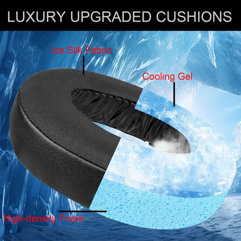 Cooling-Gel Earpads Cushions Replacement for Sony Playstation 5 Pulse PS5 3D Headset, Noise Isolation Foam