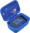 BOVKE Carrying Case for JBL Go 4 Portable Bluetooth Wireless Speaker, Extra Mesh Pocket for Accessories (Blue)