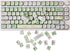 GK GAMAKAY 132 Keys Green & White Keycaps Set, MOA Profile PBT Thermal Sublimation for 61/68/75/80/84/87/98/104/108