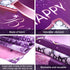 Happy Birthday Party Decorations, Large 72.8 x 43.3 Inch Fabric Backdrop for Girls Birthday Party, Pink Purple